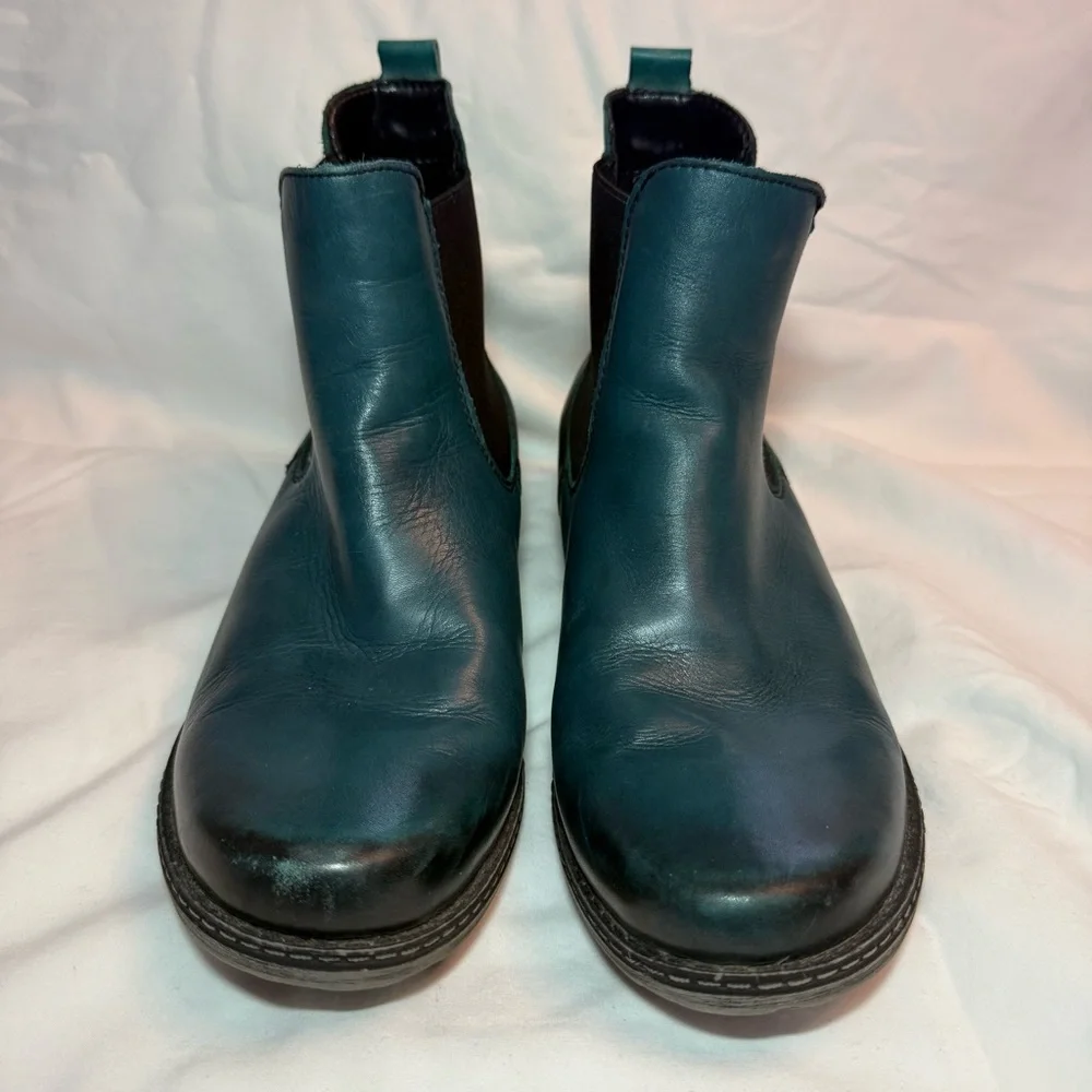 Remonte Teal Leather Ankle Boots - Picture 8 of 9
